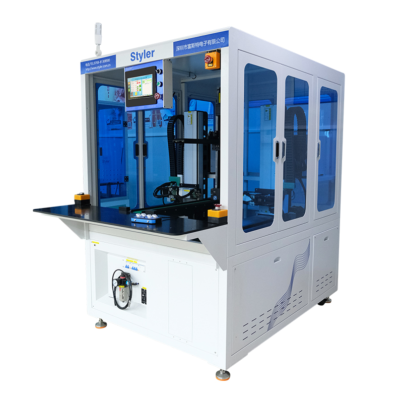 New semi-automatic double-sided spot welding machine