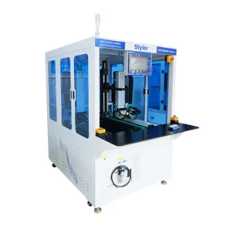 New semi-automatic double-sided spot welding machine