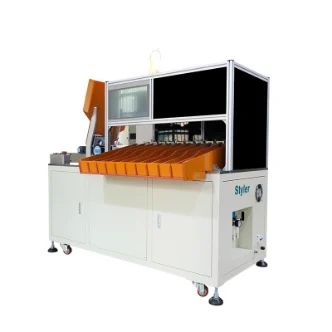 Ten level sorting machine for cylindrical batteries